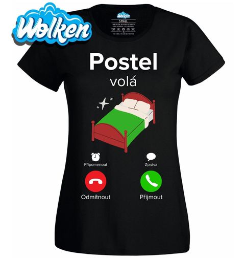 Obrázek produktu Dámské tričko Postel volá Phone Call