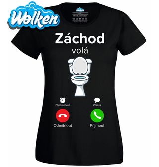 Dámské tričko Záchod volá Phone Call.jpg