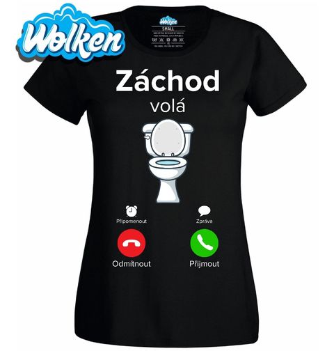 Obrázek produktu Dámské tričko Záchod volá Phone Call