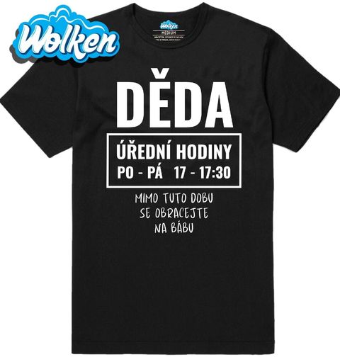 Obrázek produktu Pánské tričko Děda Úřední hodiny