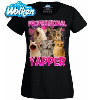 Dámské tričko Profesionální Kočičí Yapper.jpg