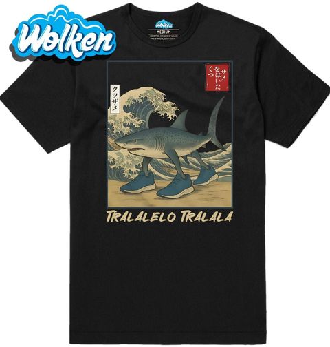 Obrázek produktu Pánské tričko Tralalero Tralala u Kanagawy