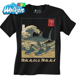 Dětské tričko Tralalero Tralala u Kanagawy.jpg