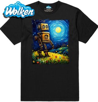 Pánské tričko Robot ve Hvězdné Noci.jpg
