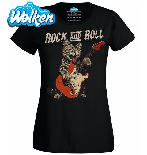 Obrázek produktu Dámské tričko Drsná Kočka Rockerka