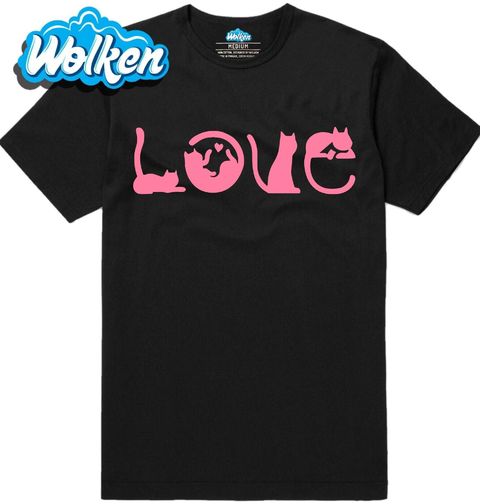 Obrázek produktu Pánské tričko Láska ke Kočkám LOVE