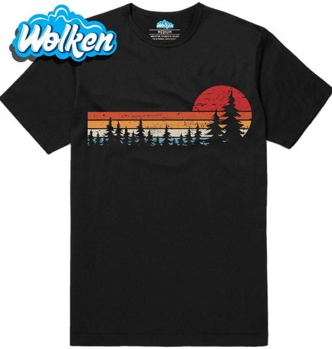 Obrázek produktu Pánské tričko Retro Lesní stromy