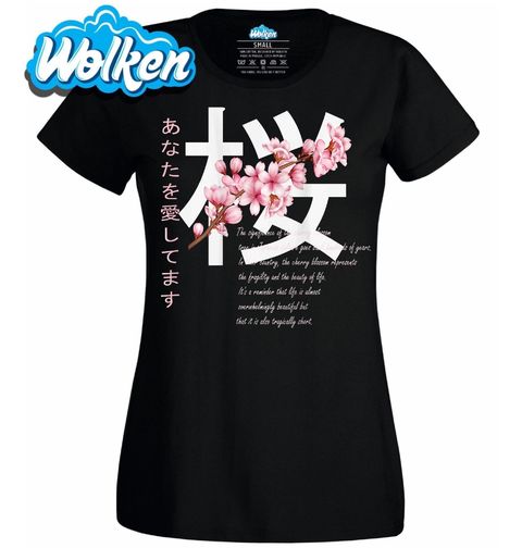 Obrázek produktu Dámské tričko Japonský třešňový květ Sakura