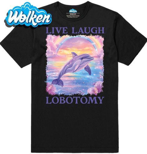 Obrázek produktu Pánské tričko Delfín Live Laugh Lobotomy