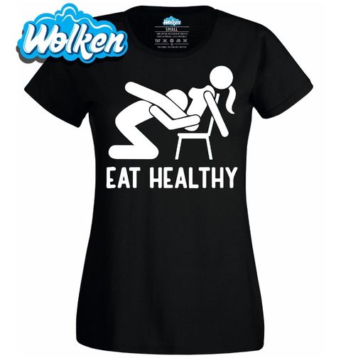 Obrázek produktu Dámské tričko Jezte zdravě Eat Healthy