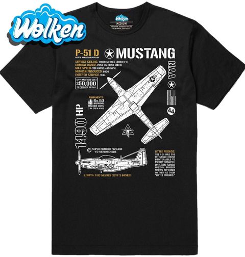 Obrázek produktu Pánské tričko P-51 Mustang Legenda nebes