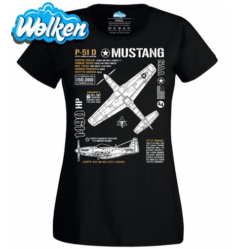Obrázek produktu Dámské tričko P-51 Mustang Legenda nebes