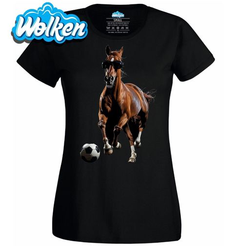 Obrázek produktu Dámské tričko Kůň Fotbalista
