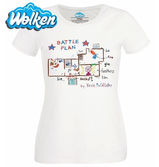 Dámské tričko  Bojový Plán Sám Doma Battle Plan.jpg
