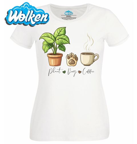 Obrázek produktu Dámské tričko Ranní rutina pejskaře