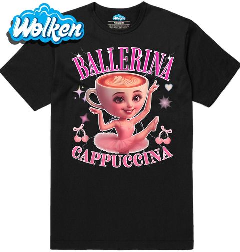 Obrázek produktu Pánské tričko Baletka s kávou Ballerina Cappuccina