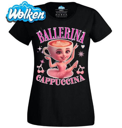 Obrázek produktu Dámské tričko Baletka s kávou Ballerina Cappuccina