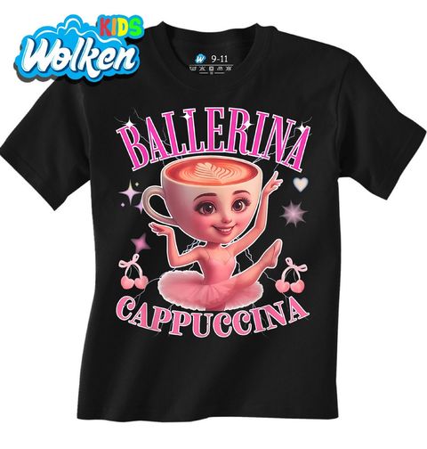 Obrázek produktu Dětské tričko Baletka s kávou Ballerina Cappuccina