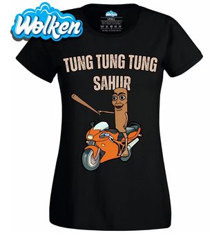 Dámské tričko Tung Tung Tung Sahur na Motorce.jpg