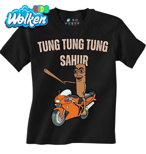Obrázek produktu Dětské tričko Tung Tung Tung Sahur na Motorce