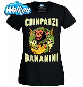Dámské tričko Veselý Opičák Chimpanzini Bananini.jpg