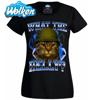 Dámské tričko Armádní Kočka What The Helly.jpg