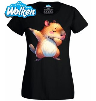 Dámské tričko Dabující Kapybara Dabbing Capybara.jpg