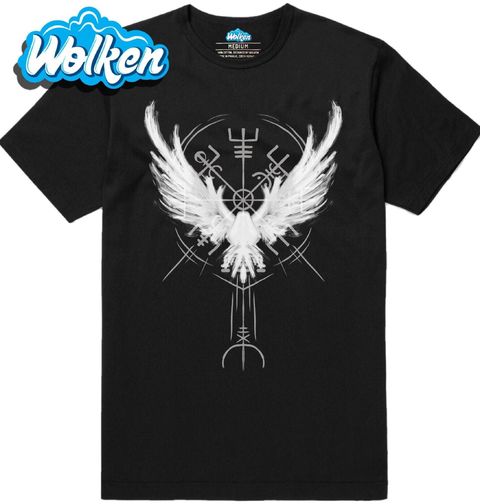 Obrázek produktu Pánské tričko Vikingský Vegvísir Havranův Kompas