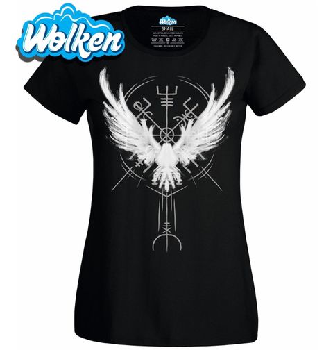 Obrázek produktu Dámské tričko Vikingský Vegvísir Havranův Kompas