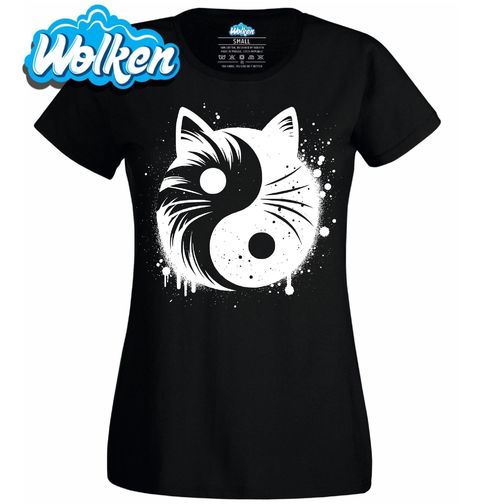 Obrázek produktu Dámské tričko Jin a Jang Kočka Yin Yang Cat