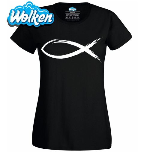 Obrázek produktu Dámské tričko Křesťanský symbol Ichthys Christian Fish