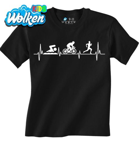 Obrázek produktu Dětské tričko Kardiogram a Triatlon