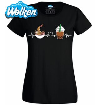 Dámské tričko Japonský Kardiogram Ramen a Bubble Tea.jpg