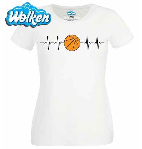 Obrázek produktu Dámské tričko Kardiogram a Basketbalový Míč