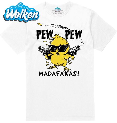 Obrázek produktu Pánské tričko Drsné Káčátko Pew Pew Madafakas!