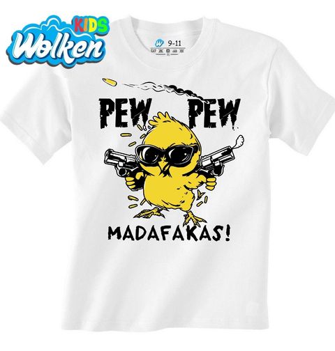 Obrázek produktu Dětské tričko Drsné Káčátko Pew Pew Madafakas!