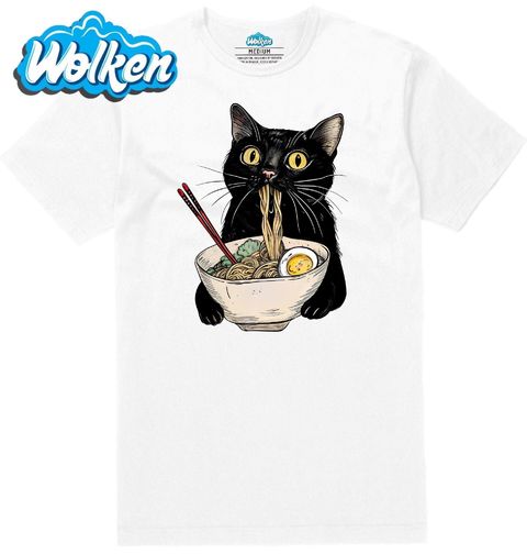 Obrázek produktu Pánské tričko Hladová Kočka a Ramen