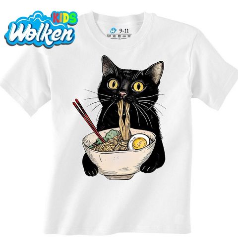 Obrázek produktu Dětské tričko Hladová Kočka a Ramen