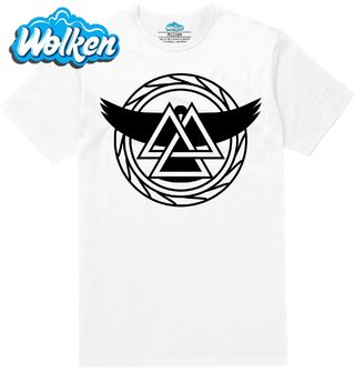 Pánské tričko  Severský Valknut a Havran.jpg