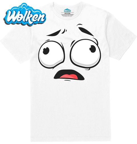 Obrázek produktu Pánské tričko Vyděšený Smajlík Scared Cartoon Emoji
