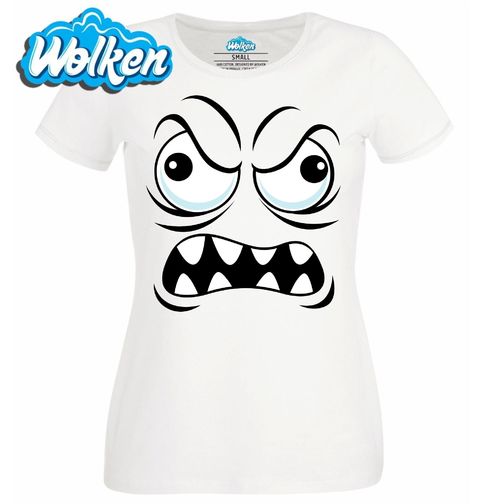 Obrázek produktu Dámské tričko Rozzuřený Smajlík Mad Cartoon Emoji