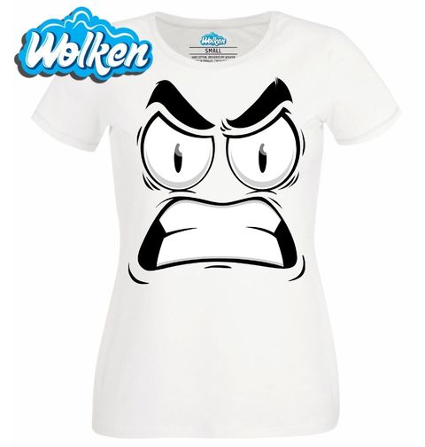 Obrázek produktu Dámské tričko Vzteklý Smajlík Angry Cartoon Emoji
