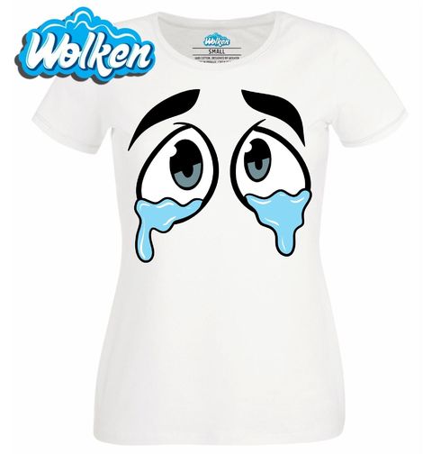 Obrázek produktu Dámské tričko Plačící Smajlík Cartoon Eyes With Tears