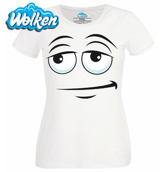Dámské tričko Škodolibý Smajlík Smirk Cartoon Emoji.jpg
