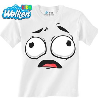 Dětské tričko Vyděšený Smajlík Scared Cartoon Emoji.jpg