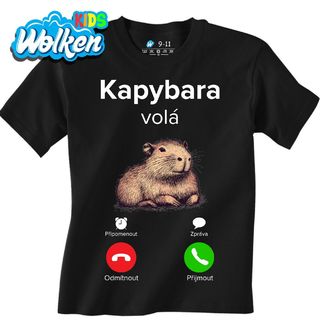 Dětské tričko Kapybara volá Phone Call.jpg
