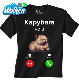 Dětské tričko Kapybara volá Phone Call.jpg