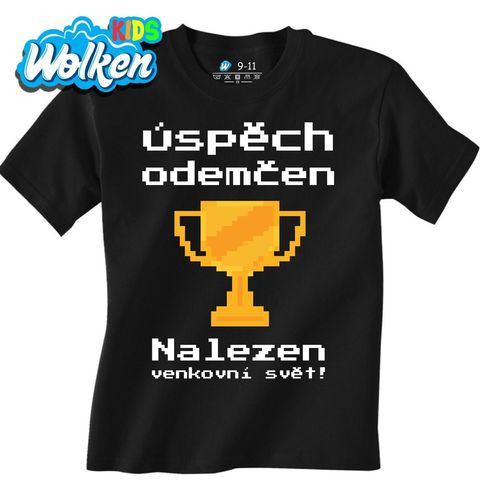 Obrázek produktu Dětské tričko Herní Trofej: Nalezen venkovní svět!