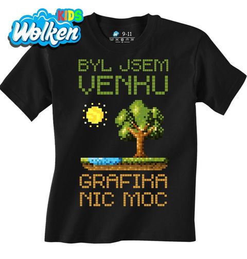 Obrázek produktu Dětské tričko Byl jsem venku, grafika nic moc
