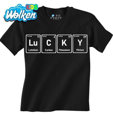 Obrázek produktu Dětské tričko Chemické prvky Štěstí Lucky